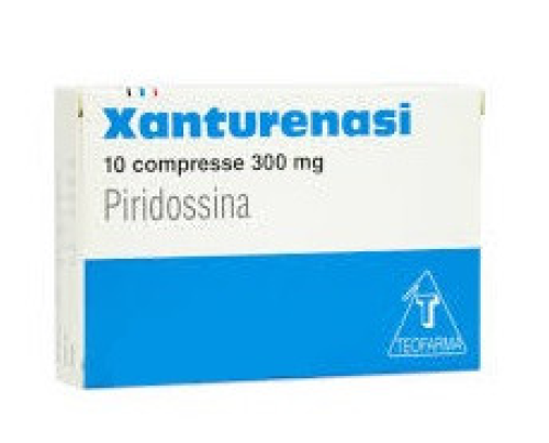 <b>Xanturenasi 10 Compresse 300 mg</b><br> Piridossina<br><b>Che cos’è e a che cosa serve</b><br>Terapia e profilassi di stati carenziali di Vitamina B6.