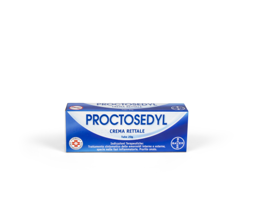 <b>Proctosedyl crema rettale</b><br>  Idrocortisone acetato, Amileina, Benzocaina, Esculina,  Benzalconio cloruro<br><b>Che cos’è e a che cosa serve</b><br>Proctosedyl è un antiemorroidale per uso locale, a base di corticosteroidi (gru