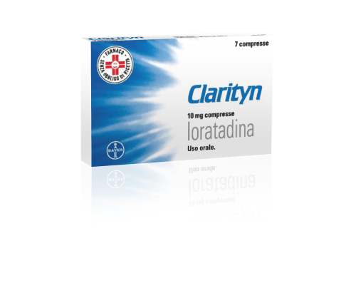 <b>Clarityn 10 mg compresse</b><br>  Loratadina<br><b>Che cos’è e a che cosa serve</b><br>Il nome completo di questo medicinale è Clarityn compresse.<br><br>  <b>Che cos'è Clarityn</b><br>  Clarityn compresse contiene il pri