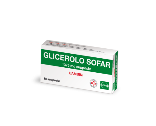 <b>GLICEROLO SOFAR bambini 1375 mg supposte<br>  GLICEROLO SOFAR adulti 2250 mg supposte</b><br><b>Che cos’è e a che cosa serve</b><br>- Trattamento di breve durata della stitichezza occasionale.