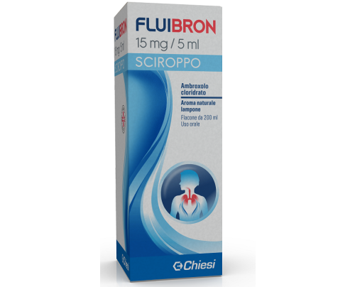 <b>FLUIBRON 15 mg/5 ml sciroppo<br>  FLUIBRON Adulti 30 mg granulato per sospensione orale</b><br>  Ambroxolo cloridrato<br><b>Che cos’è e a che cosa serve</b><br>FLUIBRON contiene ambroxolo, un principio attivo appartenente alla classe dei m