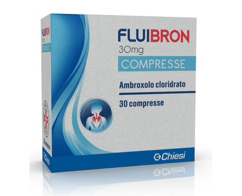 <b>FLUIBRON 15 mg/5 ml sciroppo<br>  FLUIBRON Adulti 30 mg granulato per sospensione orale</b><br>  Ambroxolo cloridrato<br><b>Che cos’è e a che cosa serve</b><br>FLUIBRON contiene ambroxolo, un principio attivo appartenente alla classe dei m