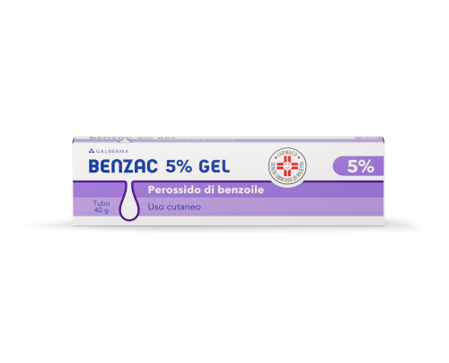 <b>Benzac 5% gel<br>  Benzac 10% gel</b><br>  Perossido di benzoile<br><b>Che cos’è e a che cosa serve</b><br>Benzac contiene il principio attivo perossido di benzoile ed appartiene ad una categoria di medicinali usati  per il trattamento loc