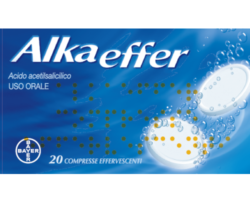 <b>Alkaeffer compresse effervescenti</b><br>  Acido acetilsalicilico<br><b>Che cos’è e a che cosa serve</b><br>Alkaeffer è un analgesico (antidolorifico: riduce il dolore), antipiretico (antifebbrile: riduce la  febbre).<br>  Alkaeffer