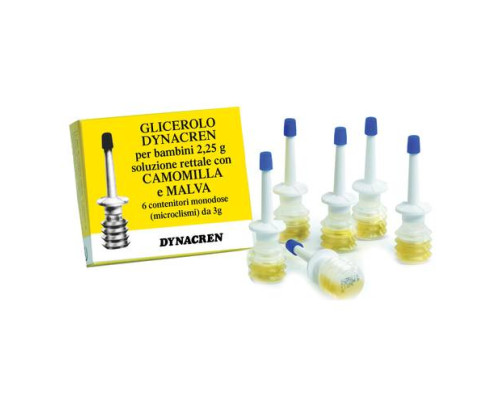 Glicerolo Dynacren Camomilla e Malva 6 Microclismi 2,25 g
